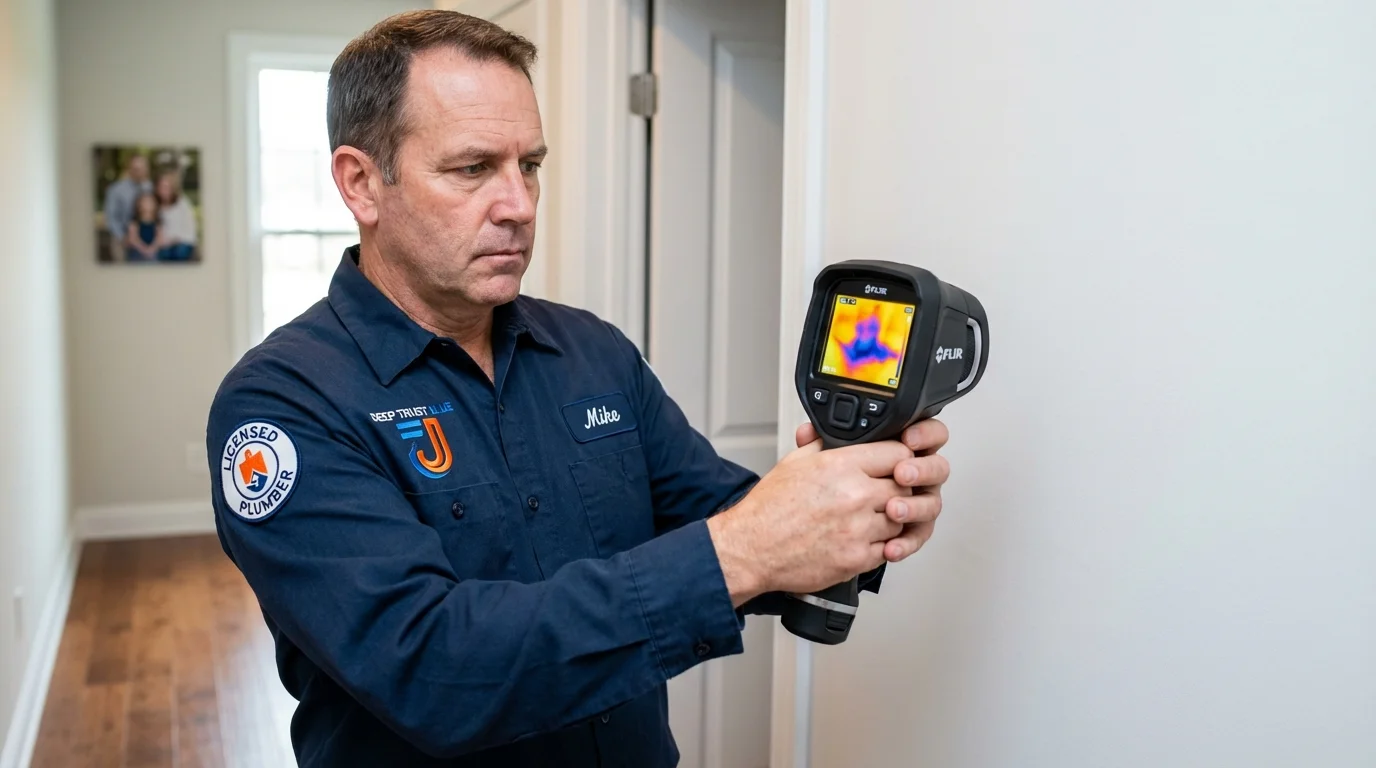 Thermal imaging leak detection by Johns Plumbing LLC in Perryville